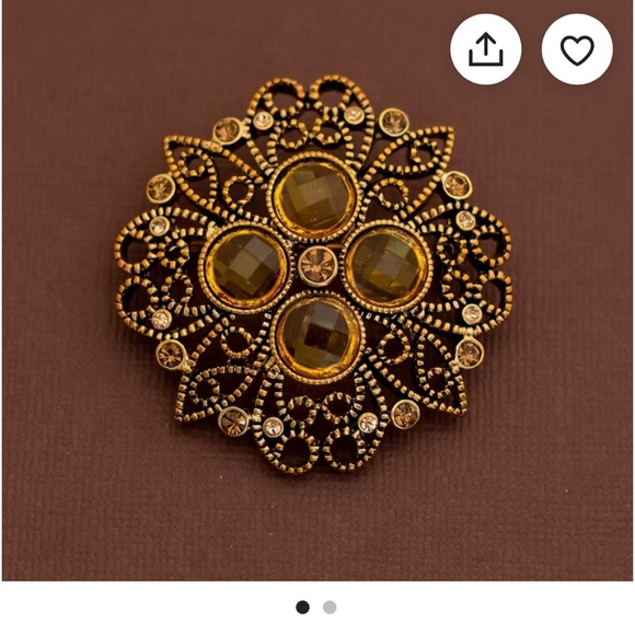 Premier Designs Crown PD Bronze Pendant Necklace Brown Rope Diamond Square Shape - Picture 5 of 7